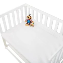 Pinolino Jersey-Spannbetttücher Für Wiegen Anstellbettchen Im Doppelpack In Weiß