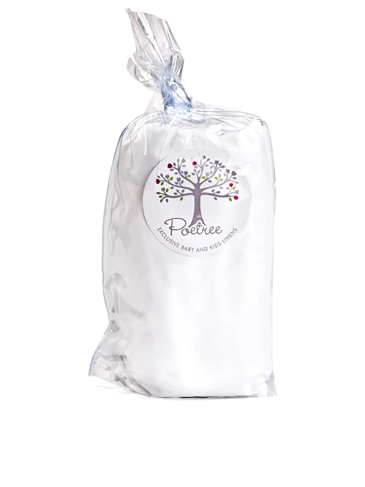 Poetree Kids Satin-Spannbettlaken In Weiß