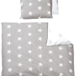 Roba Babybettwäsche Little Star, Baumwolle, Grau, 80 X 80 Cm