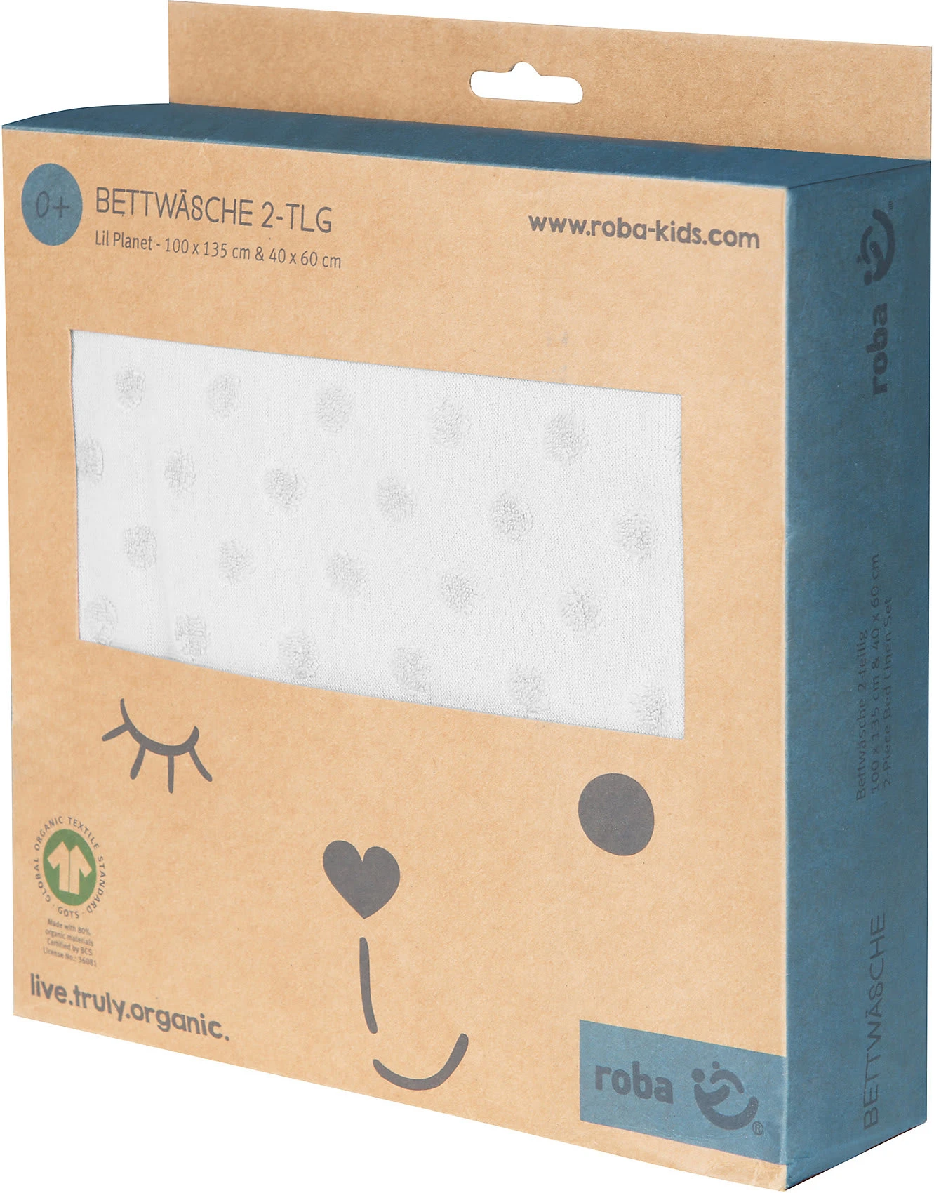 Roba Bettwäsche "Lil Planet", Jersey, Silbergrau, 100 X 135 Cm + 40 X 60 Cm – Bild 4