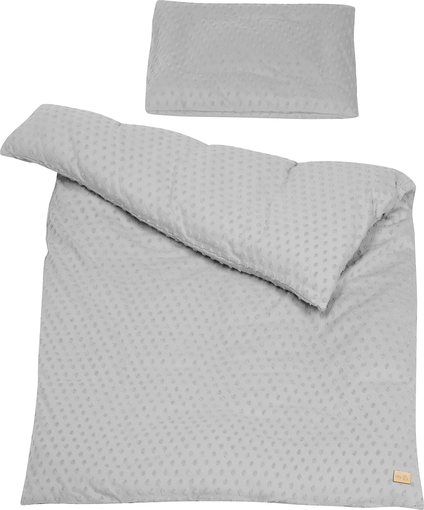 Roba Bettwäsche "Lil Planet", Jersey, Silbergrau, 100 X 135 Cm + 40 X 60 Cm