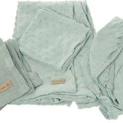 Roba Geschenkset BIO-Jersey Schlafen Klein Lil Planet Frosty Green - Wiegenbettw...