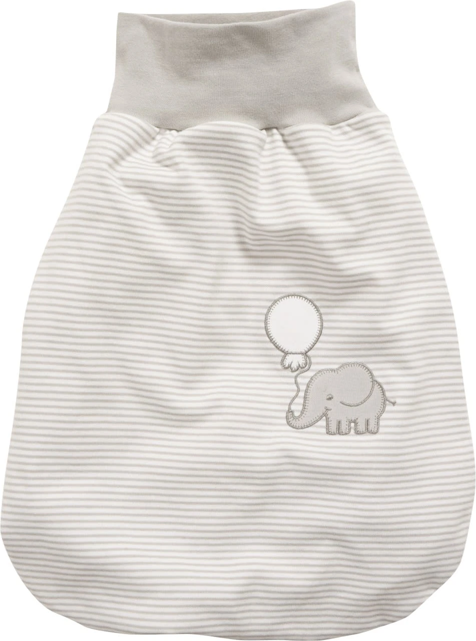 SCHNIZLER Strampelsack Interlock Elefant In Natur – Bild 2