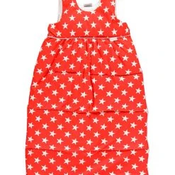 Tavolinchen Daunenschlafsack "Sterne" In Rot/ Weiß
