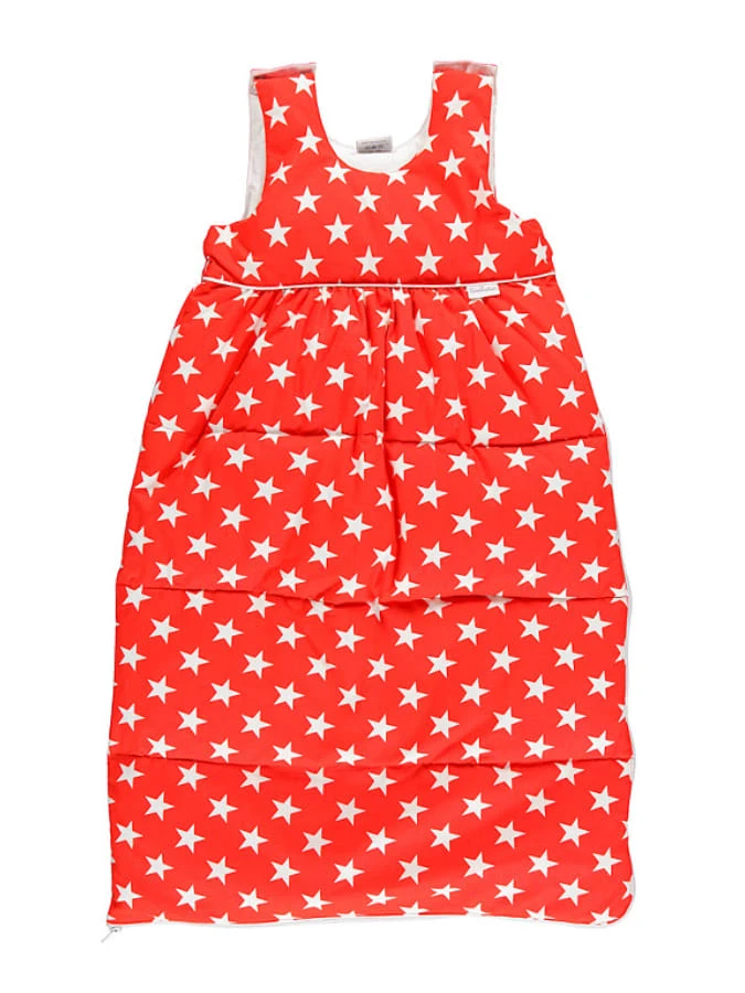 Tavolinchen Daunenschlafsack "Sterne" In Rot/ Weiß