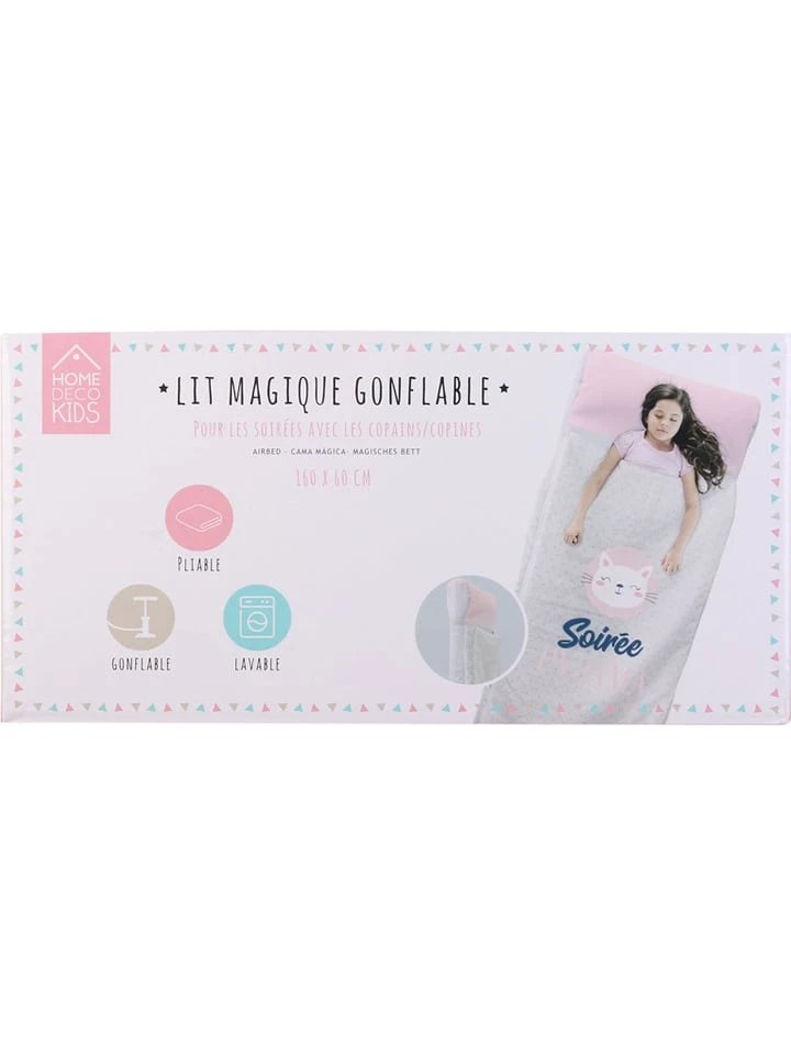 The Home Deco Kids Gästebett "Soirée Pyjama" In Weiß/ Rosa - (L)160 X (B)60 Cm – Bild 3