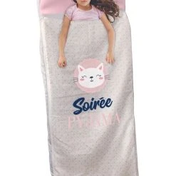 The Home Deco Kids Gästebett "Soirée Pyjama" In Weiß/ Rosa - (L)160 X (B)60 Cm