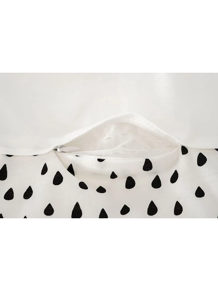 Träumeland Außenschlafsack "Liebmich Tropfen" In Weiß/ Schwarz – Bild 4