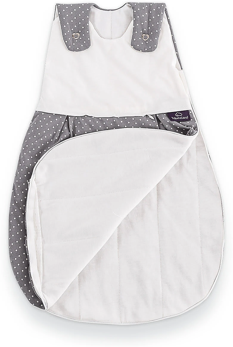 Träumeland Schlafsack Liebmich 3-tlg. PĂĽnktchen Grau - TOG 3,0, Gr. 56/62 – Bild 2