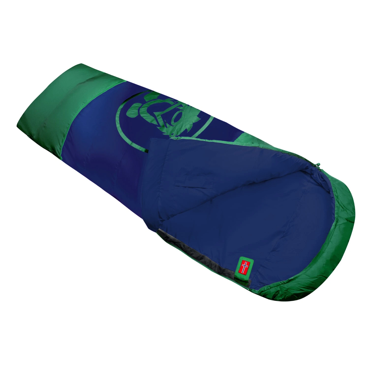 TROLLKIDS Schlafsack "Midnight Sun Dreamer" In Pfeffergrün/Marineblau – Bild 2