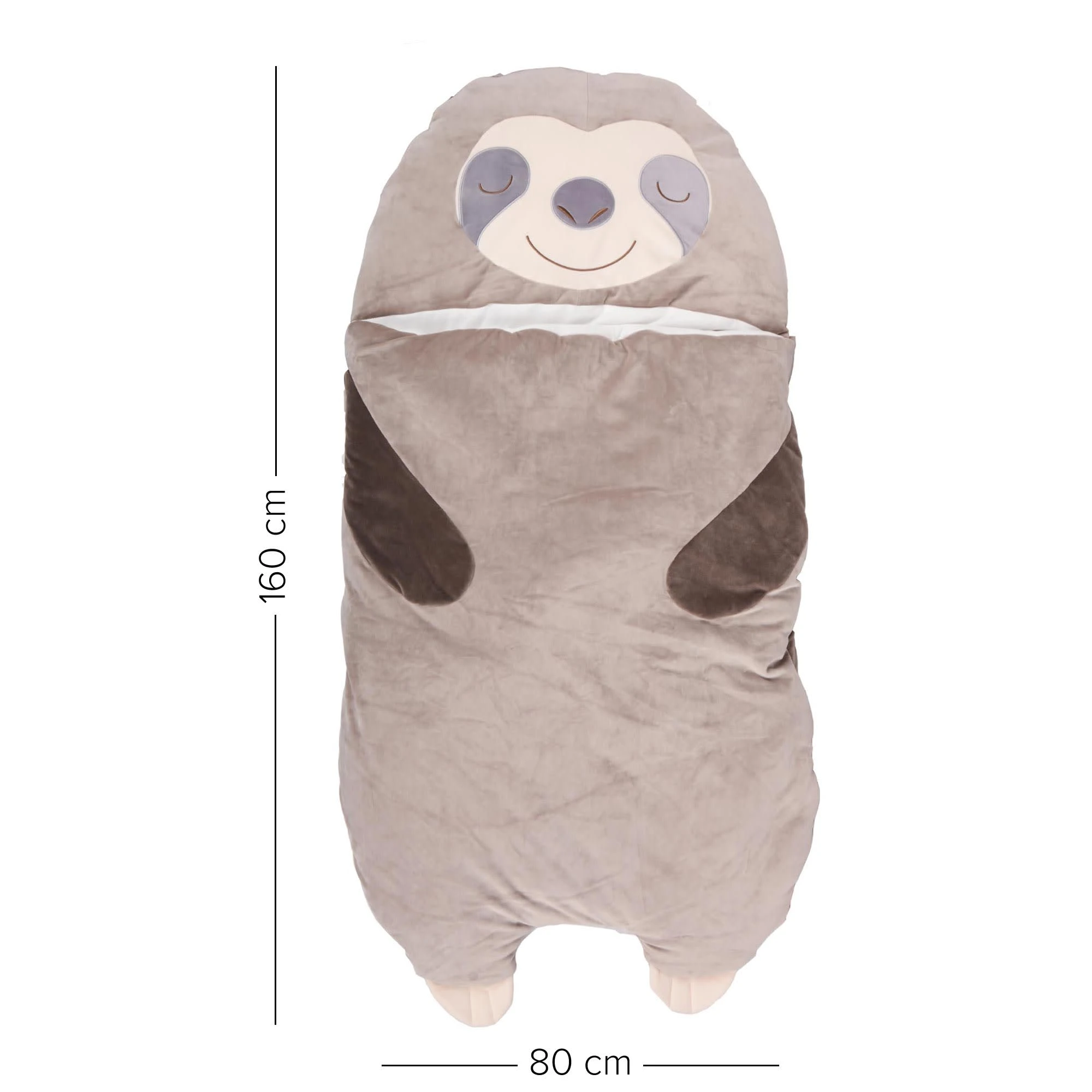 UNUS Mumienschlafsack Faultier In Grau – Bild 3