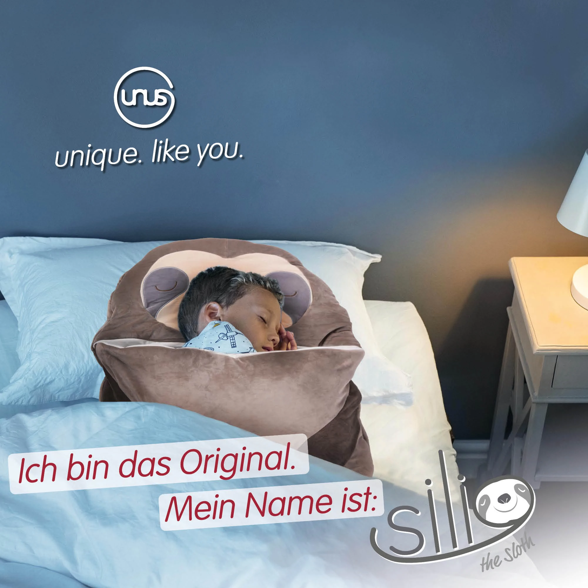 UNUS Mumienschlafsack Faultier In Grau – Bild 6