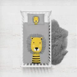 Woody Kids 2tlg. Bettwäsche-Set In Grau