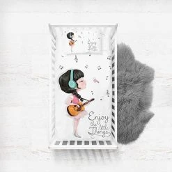 Woody Kids 2tlg. Bettwäsche-Set In Weiß