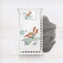 Woody Kids 2tlg. Bettwäsche-Set In Weiß